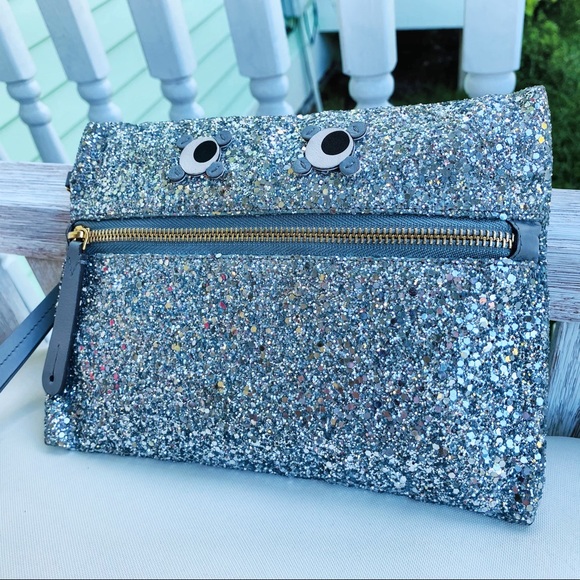 Anya Hindmarch Glitter Circulus Eyes Clutch EUC - Picture 8 of 16